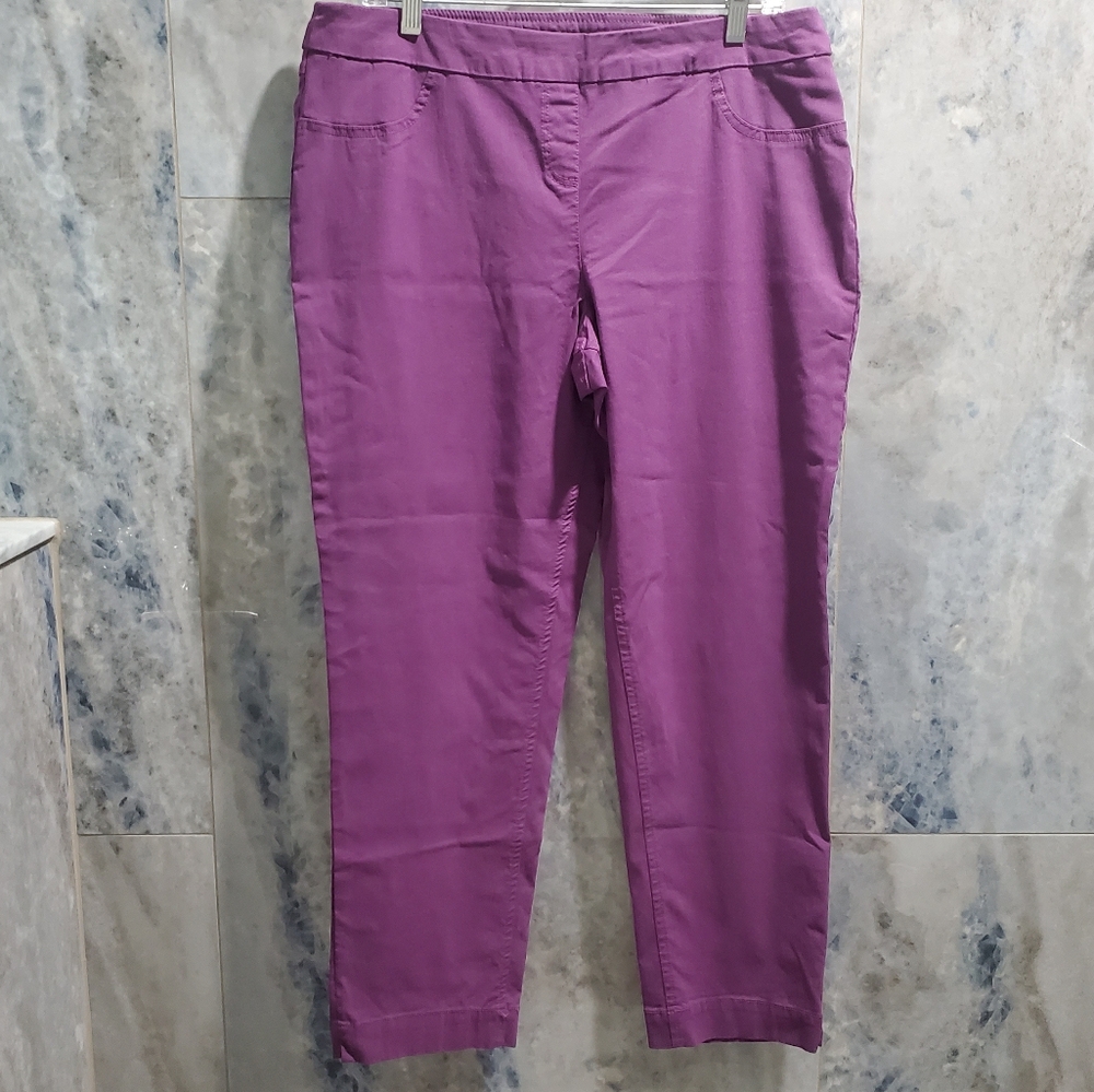 Coldwater Creek Purple Pants 16 Petite